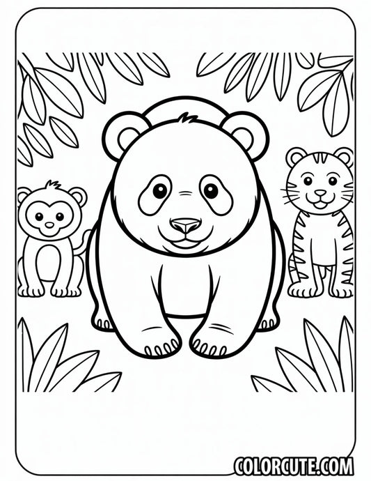 Animal Panda Coloring Pages | Free PDF Printables
