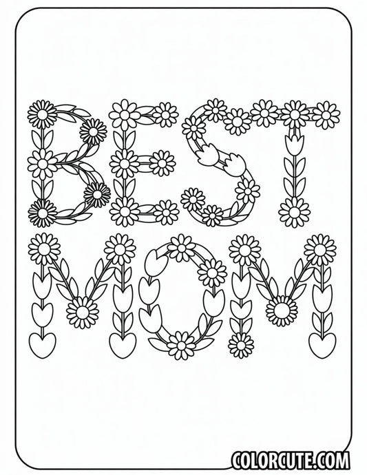 Best Mom Coloring Pages Free PDF Printables