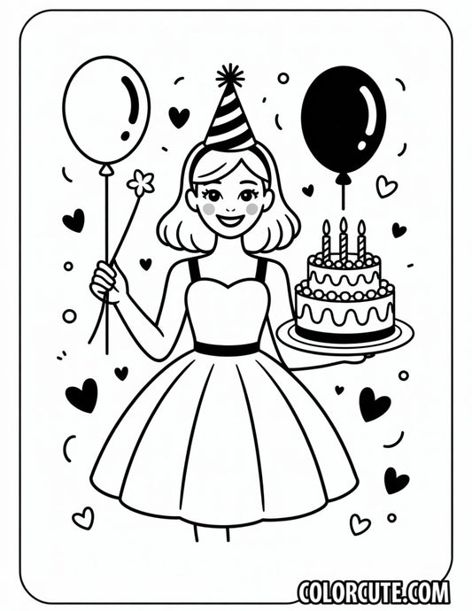 Birthday Anna Coloring Pages | Free PDF Printables