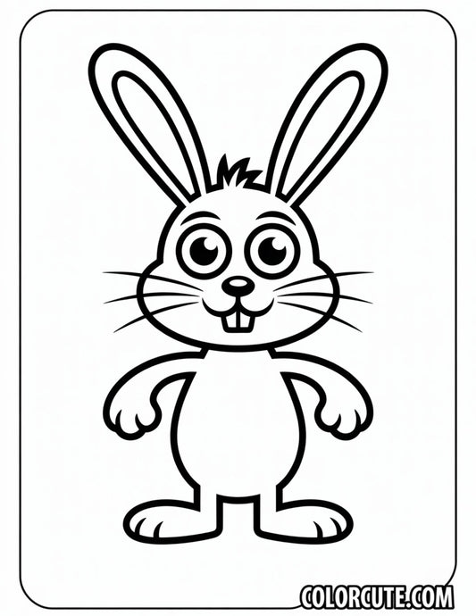 Bunny Rabbit Coloring Page – Free PDF Printables