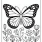 Butterfly Preschool Coloring Page | Free PDF Printables