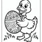 Easter Duck Coloring Page | Free PDF Printables