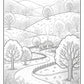 Fall Landscape Coloring Pages | Free PDF Printables