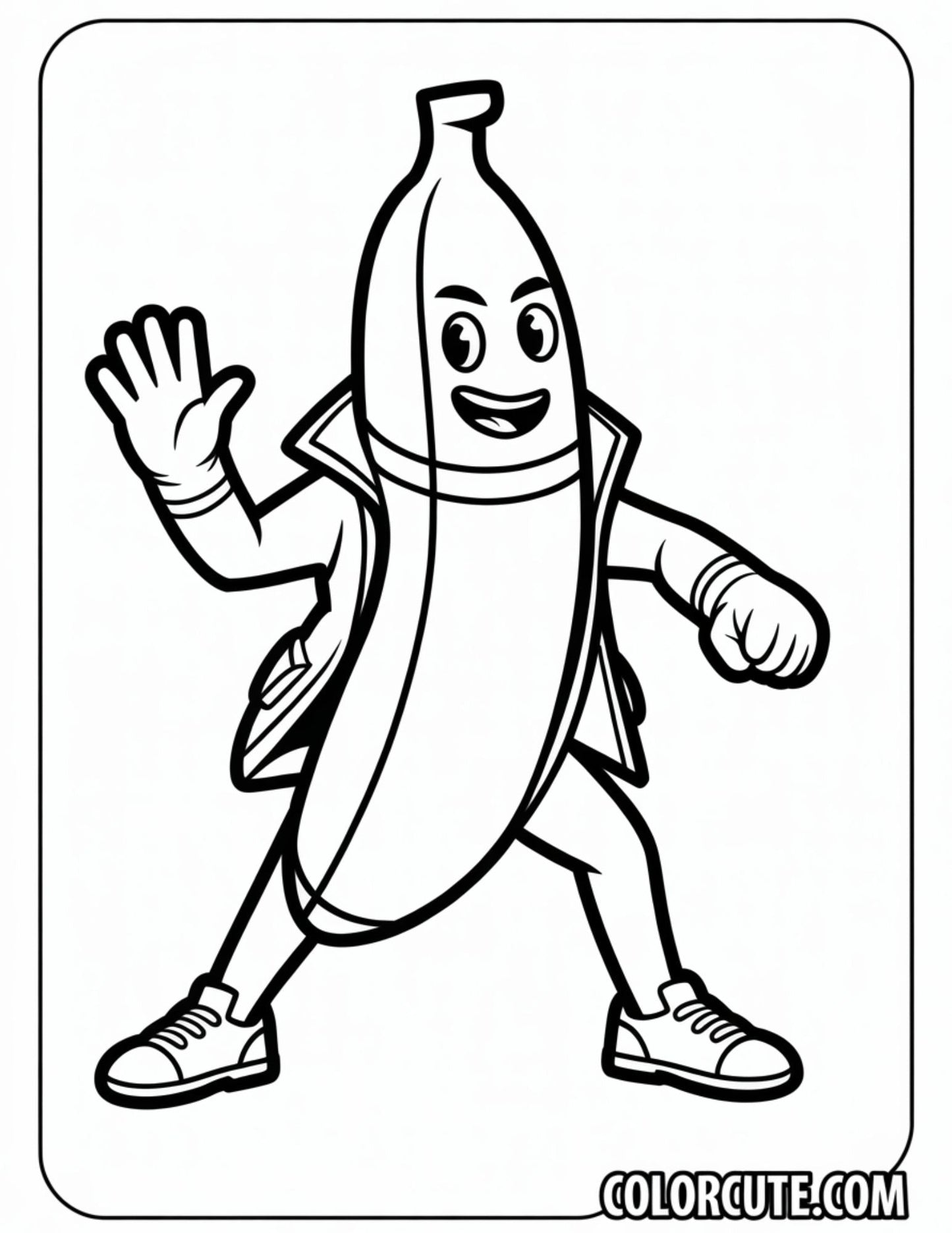 Fortnite Banana Coloring Pages | Free PDF Printables