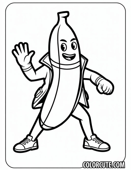 Fortnite Banana Coloring Pages | Free PDF Printables