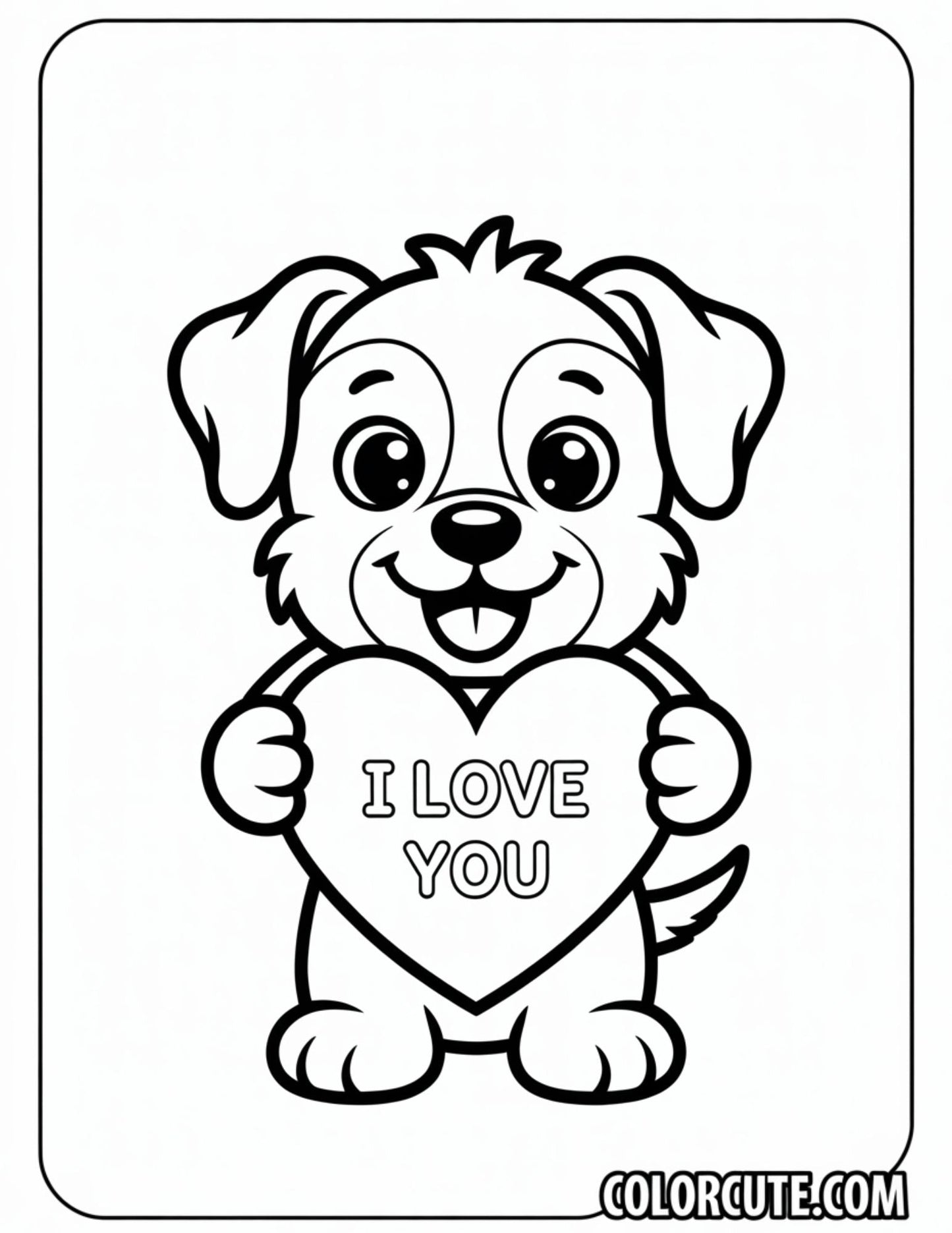 I Love You Valentine Coloring Pages | Free PDF Printables