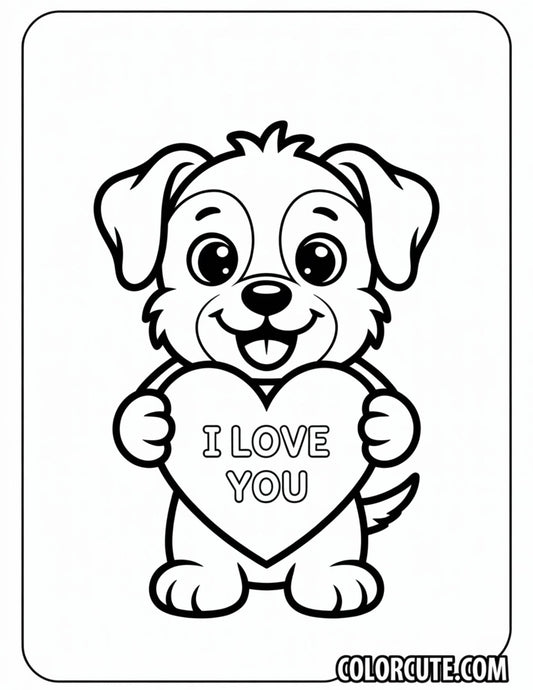 I Love You Valentine Coloring Pages | Free PDF Printables