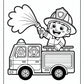 Kindergarten Fire Truck Coloring Pages | Free PDF Printables