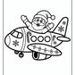 Christmas Airplane Coloring Pages | Free PDF Printables