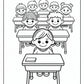 Classroom Back to School Coloring Pages | Free PDF Printables