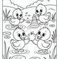Duck Cozy Friends Coloring Pages | Free PDF Printables