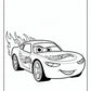 Fire Pixar Car Coloring Pages | Free PDF Printables