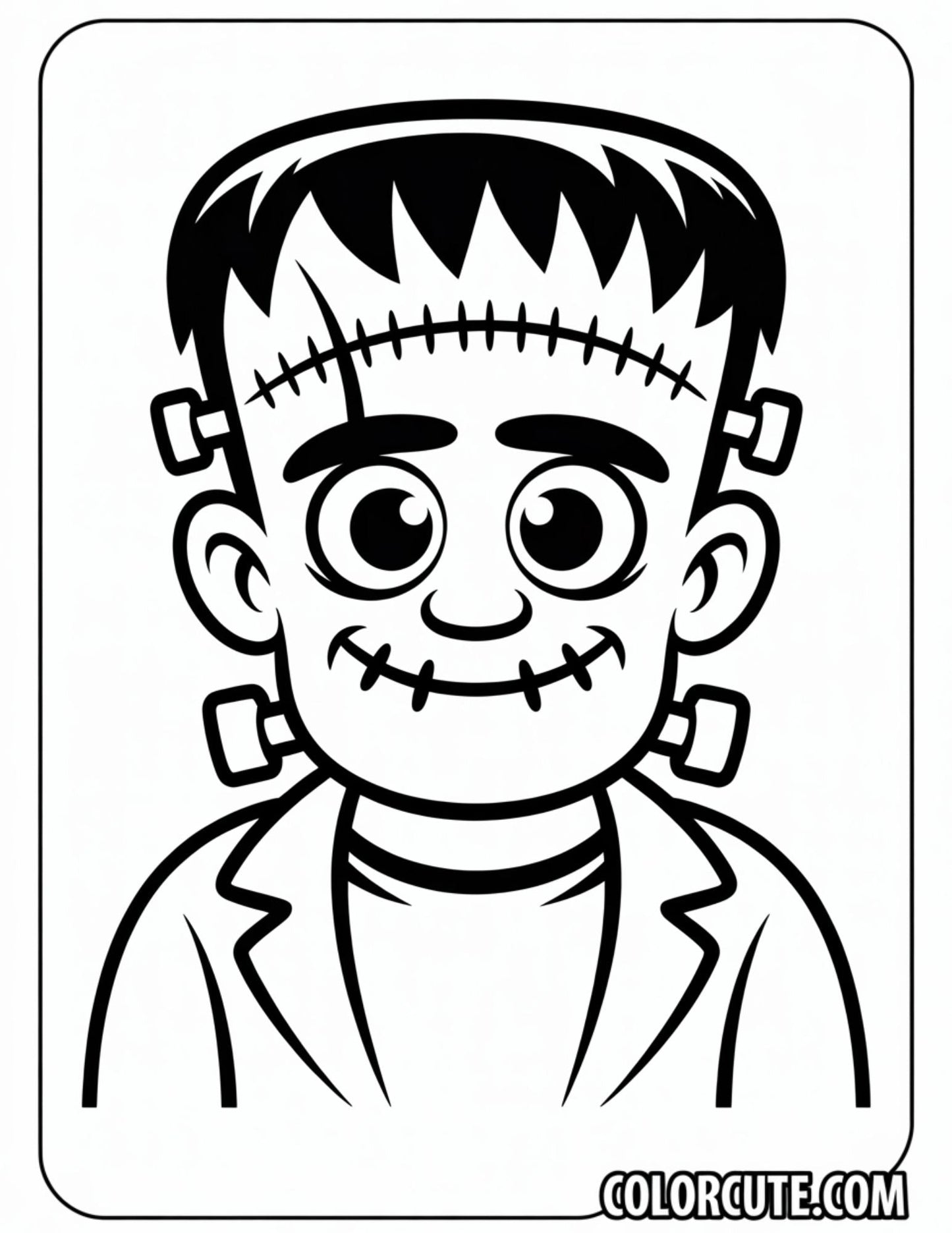 Frankenstein Halloween Coloring Page | Free PDF Printables