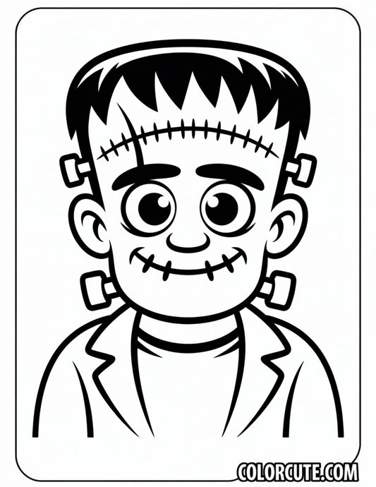 Frankenstein Halloween Coloring Page | Free PDF Printables