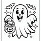 Cute Halloween Ghost Coloring Pages | Free PDF Printables