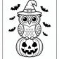 Cute Halloween Owl Coloring Pages | Free PDF Printables