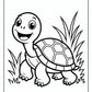 Happy Turtle Coloring Pages | Free PDF Printables