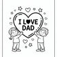 I Love Dad Coloring Pages | Free PDF Printables