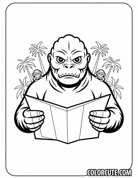 Realistic King Kong Coloring Pages | Free PDF Printables