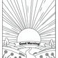 Rising Sun Coloring Page | Free PDF Printables