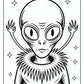 Scary Alien Coloring Pages Free PDF Printables