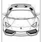 Sian Lamborghini Coloring Pages - Free PDF Printables
