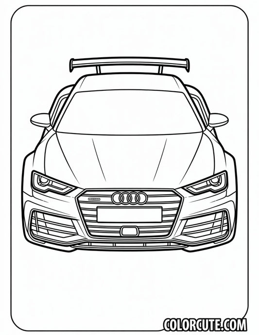 Audi Car Coloring Pages | Free PDF Printables