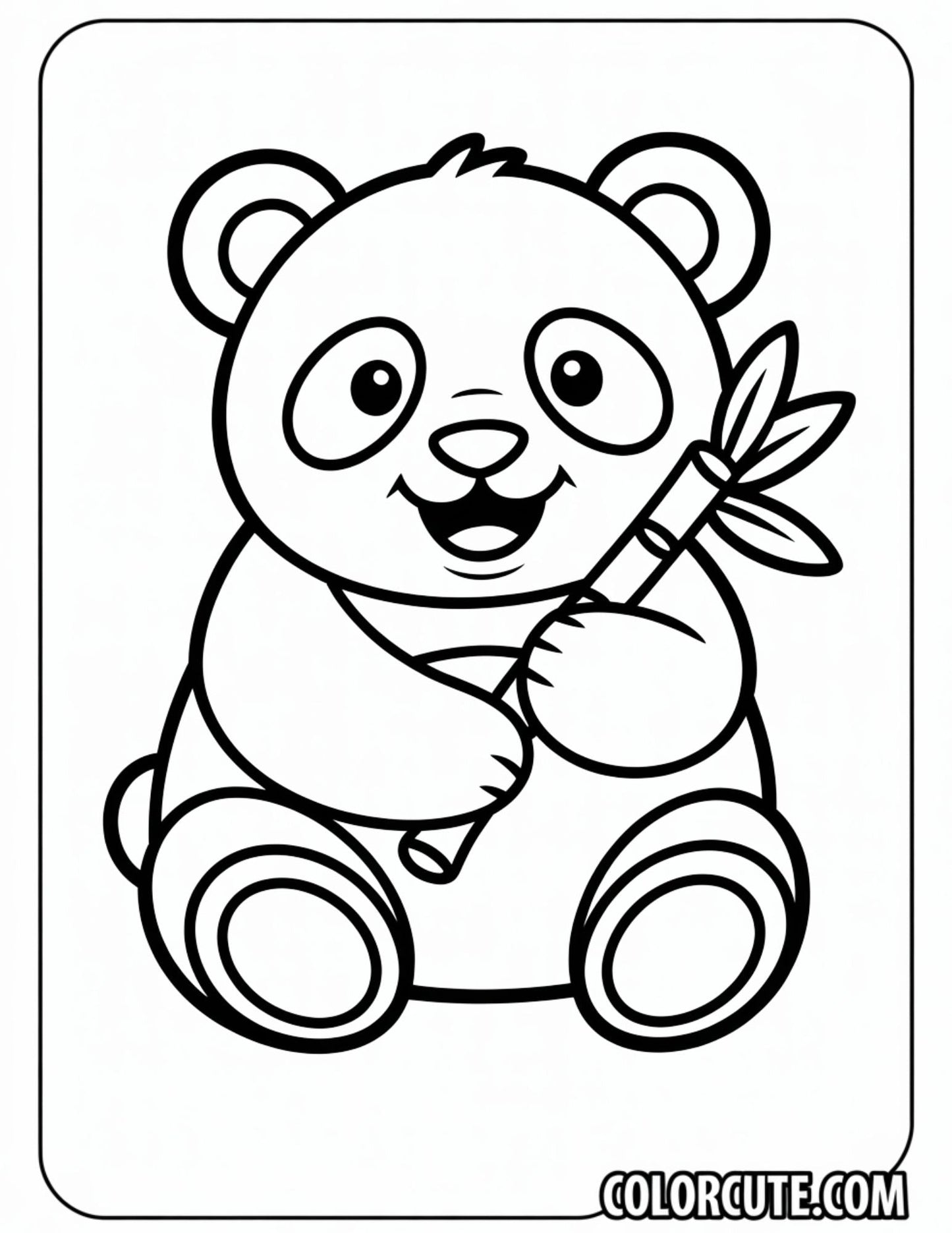 Cartoon Panda Coloring Pages | Free PDF Printables