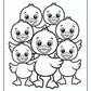 Five Little Ducks Coloring Page | Free PDF Printables