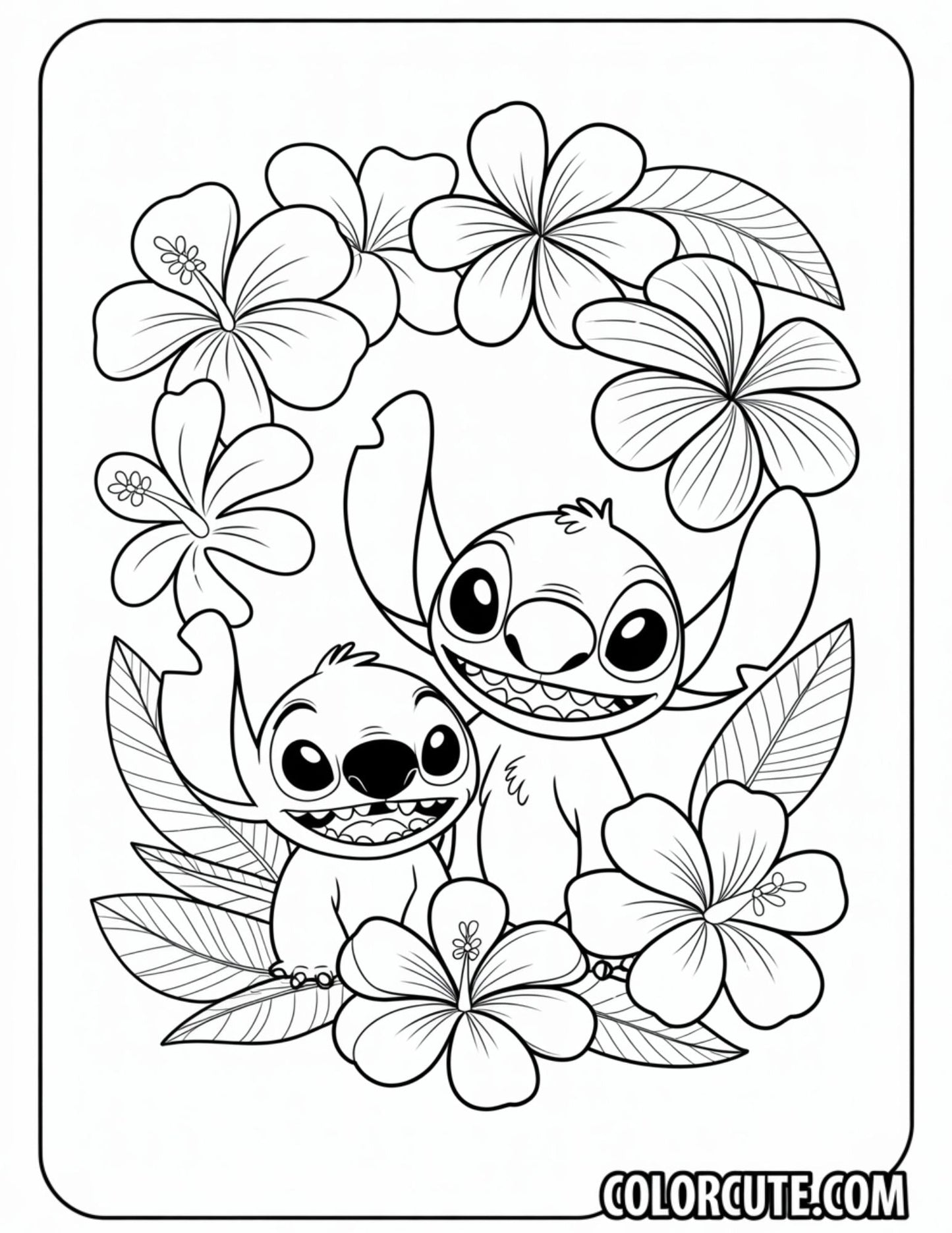 Flower Stitch Coloring Pages | Free PDF Printables