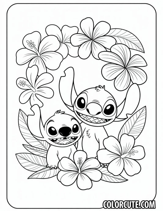 Flower Stitch Coloring Pages | Free PDF Printables