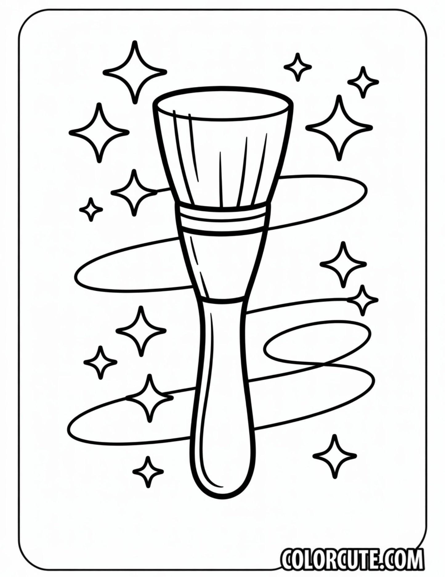Foundation Brush Coloring Page | Free PDF Printables