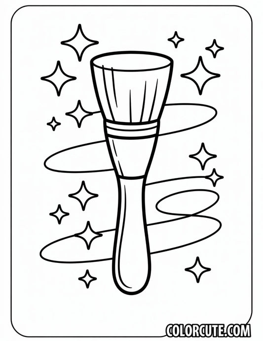 Foundation Brush Coloring Page | Free PDF Printables