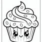 Fun Happy Birthday Cupcake Coloring Pages | Free PDF Printables