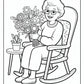 Grandma Mothers Day Coloring Pages Free PDF Printables