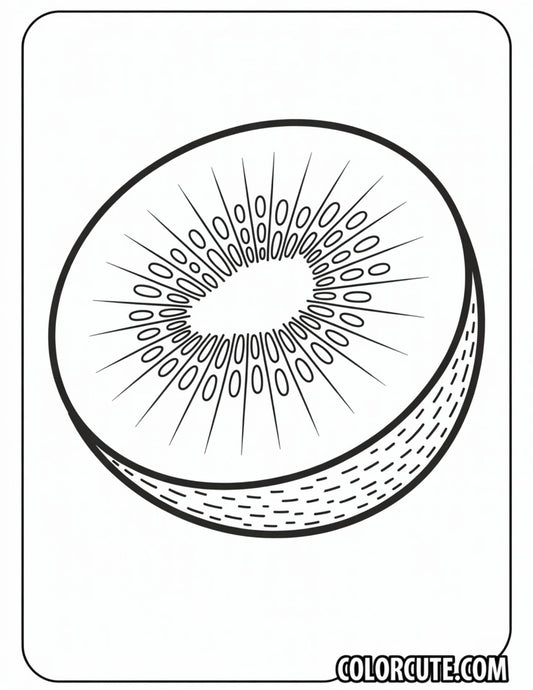Kiwi Coloring Page | Free PDF Printables