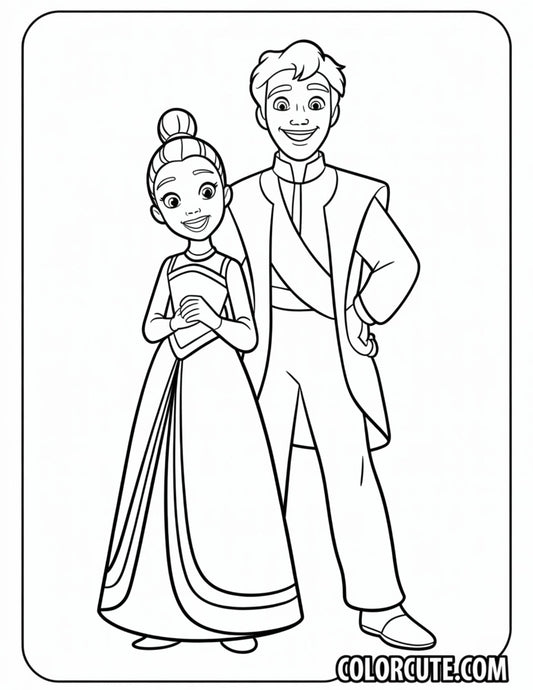Naveen Tiana Coloring Pages | Free PDF Printables