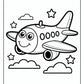 Cute Airplane Coloring Pages | Free PDF Printables