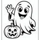 Friendly Ghost Coloring Page | Free PDF Printables