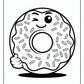 Fun Donut Coloring Pages Free Printable