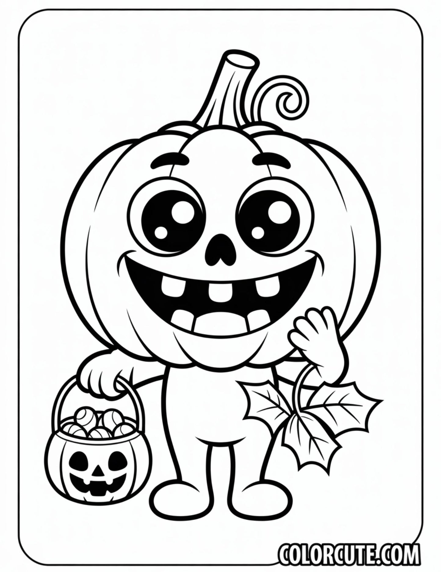Spooky Pumpkin Coloring Pages | Free PDF Printables