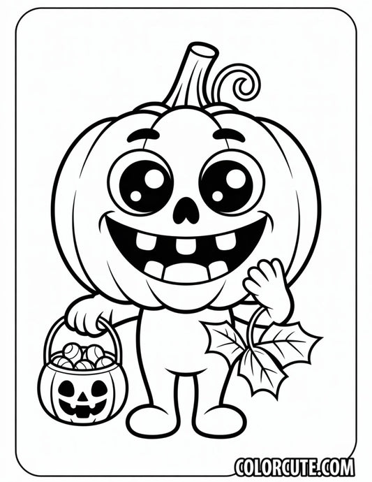 Spooky Pumpkin Coloring Pages | Free PDF Printables