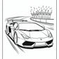 Luxury Lamborghini Coloring Pages - Free PDF Printables