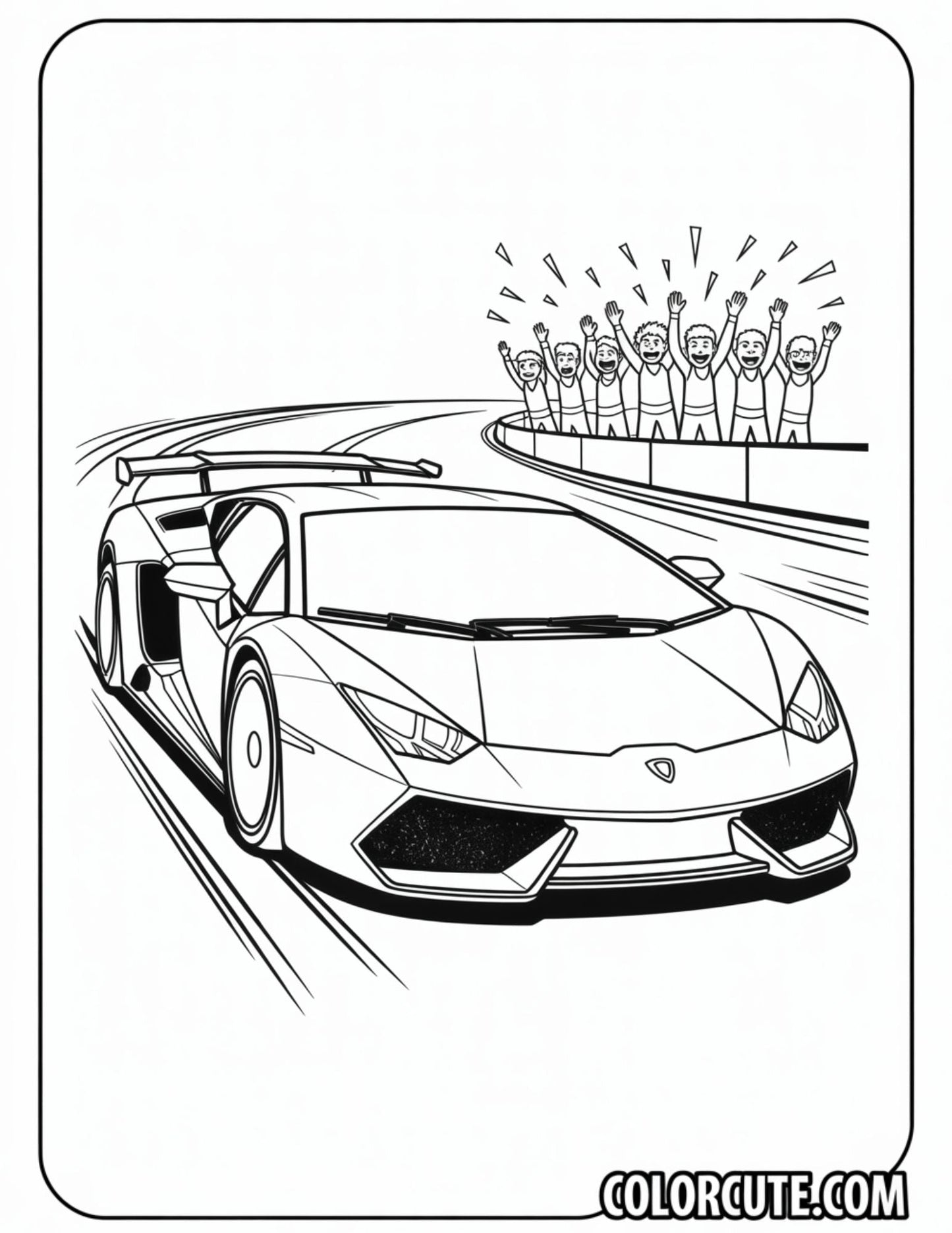 Luxury Lamborghini Coloring Pages - Free PDF Printables