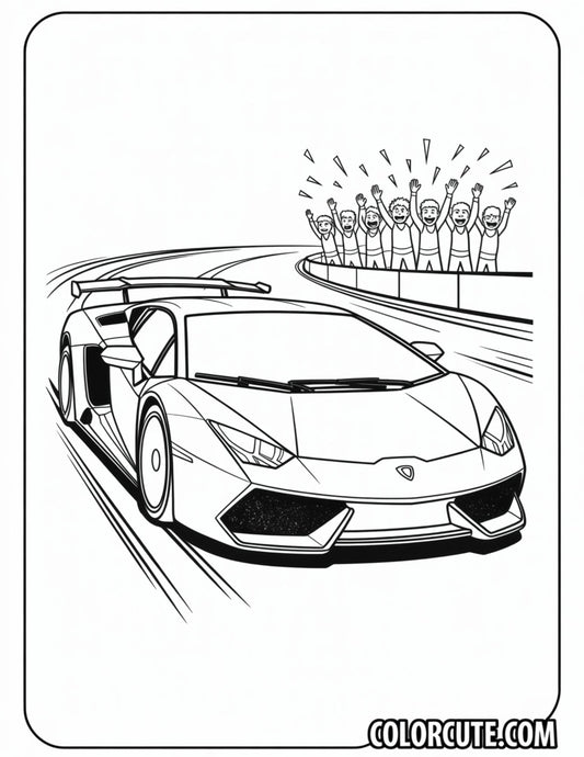 Luxury Lamborghini Coloring Pages - Free PDF Printables