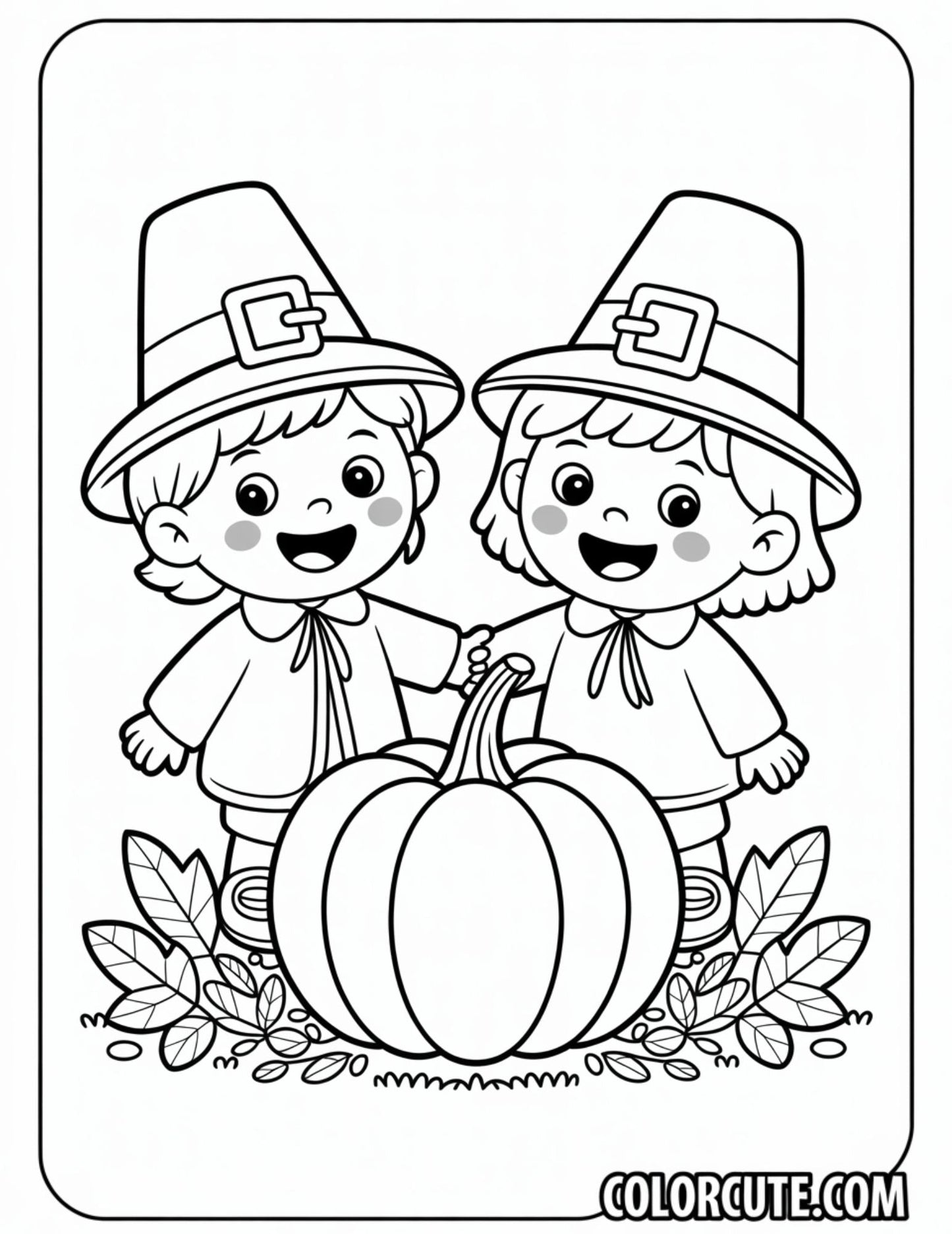 Preschool Thanksgiving Coloring Pages | Free PDF Printables