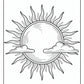 Realistic Sun Coloring Page | Free PDF Printables