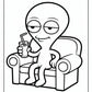 Roger Alien Coloring Pages Free PDF Printables