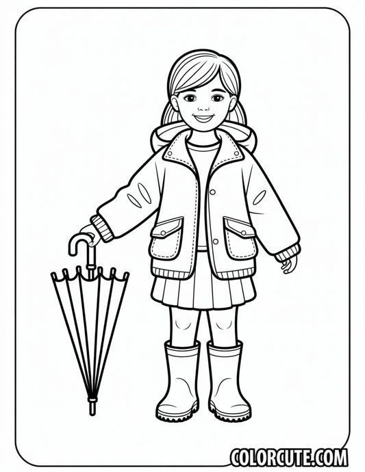 Spring Clothes Coloring Pages | Free PDF Printables