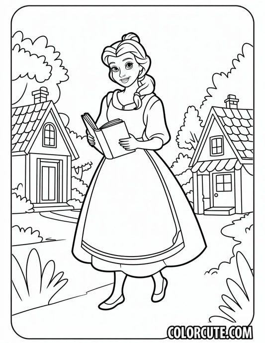 Village Belle Coloring Pages | Free PDF Printables